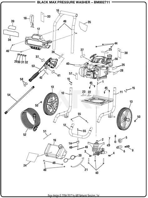 homelite bm pressure washer mfg   parts diagram  general assembly
