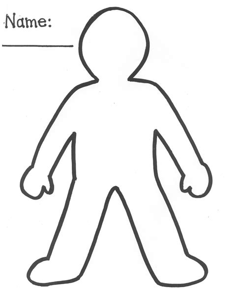 boy outline template clipart