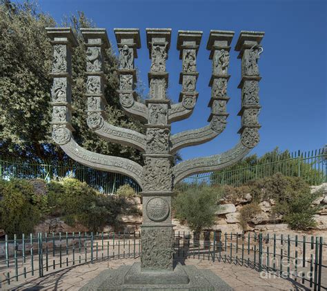 knesset menorah photograph by noam armonn