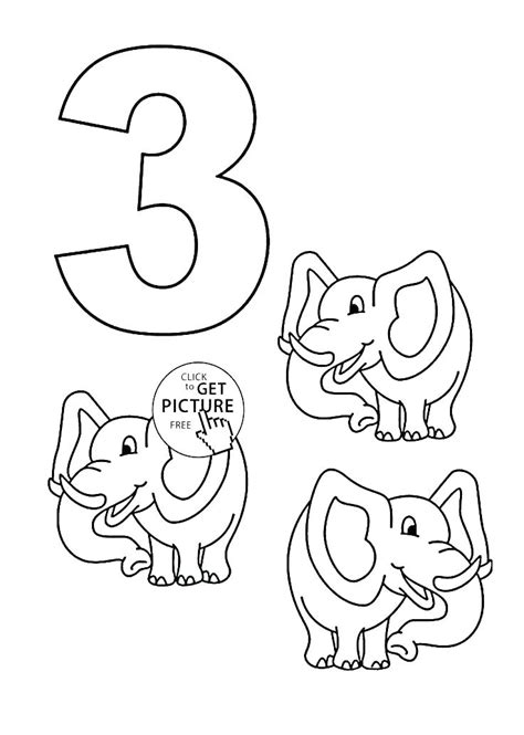 number coloring pages  toddlers  getdrawings