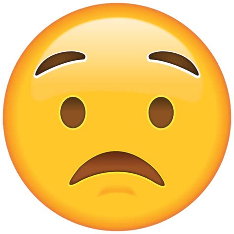 worried face emoji emoji island