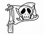 Jolly Bacanos Imagui Pirati Bandiere Acolore Facil Colorier Calaveras Coloritou Pintar sketch template
