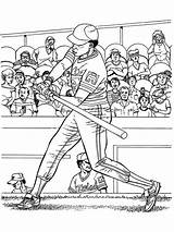 Coloring Pages Baseball Gaddynippercrayons sketch template