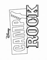 Coloring Pages Rock Camp Musical School High Lovato Demi Printable Disney Jonas Brothers Sheets Logo 2009 Camprock sketch template