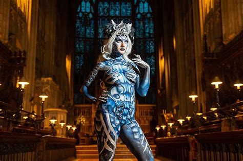 Nude Models Show Off Jaw Dropping Body Paint Designs At Art Contest