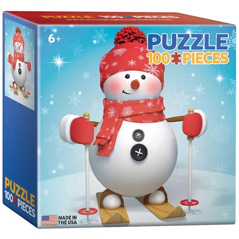 snowman mini puzzle  pieces eurographics puzzle warehouse