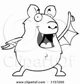 Bat Clipart Chubby Idea Cartoon Cory Thoman Vector Outlined Coloring Royalty Fat 2021 sketch template