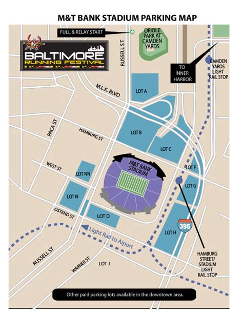 parking maps baltimore running festival