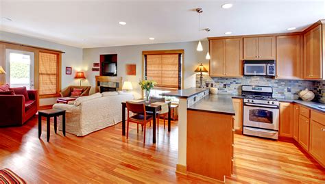 kitchen den open floor plan flooring tips