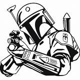 Wars Star Clipart Fett Starwars Coloring Hunter Bounty Boba Drawing Stencil Decal Clip Silhouette Pages Bobba Result Stencils Clipartmag Collection sketch template