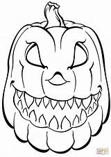 Coloring Pages Pumpkin Halloween Davemelillo Printable Scary Sheets Creepy Print sketch template