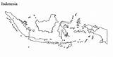 Indonesia Map Vector Drawing Getdrawings sketch template