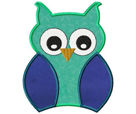 machine owl applique daily embroidery