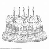 Cake Coloring Pages Zentangle Adult Mandala Doodle Colouring Choose Board Getcoloringpages sketch template