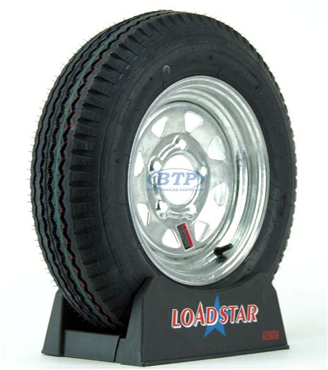 boat trailer tire     galvanized wheel  lug lb  loadstar