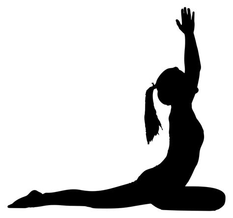 onlinelabels clip art female yoga pose silhouette