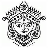 Durga Coloring Pages Puja Kids Shakti Maa Students sketch template
