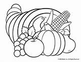 Coloring Cornucopia Clip Clipart Pages Blank Library Printable Empty sketch template