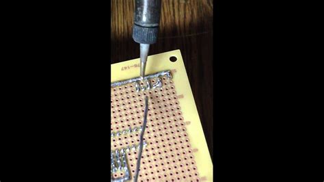solder bridge trace soldering technique youtube