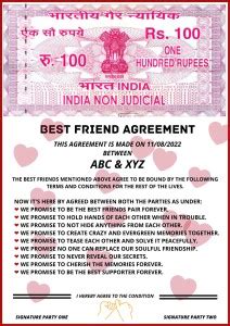 friends agreement custom  friend agreement contract unique