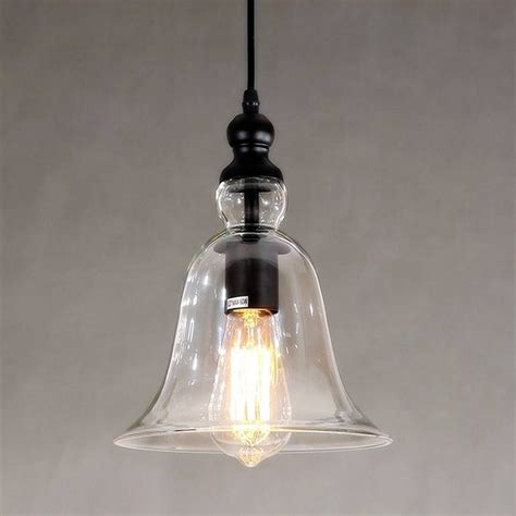 popular glass bell shaped pendant light