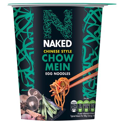 Naked Noodle Chinese Style Chow Mein 78g Packet Rice Pasta And Noodles