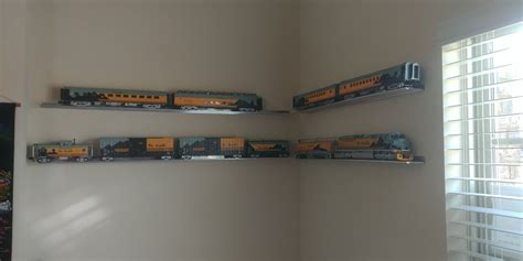scale train display shelves  pack aluminum model railroad ebay