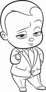 Boss Baby Coloring Pages Disney Printable Sheets Drawing Choose Board Cartoon sketch template