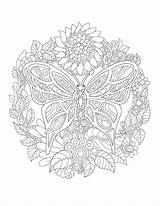 Colorit Mandalas Butterflies Omeletozeu sketch template