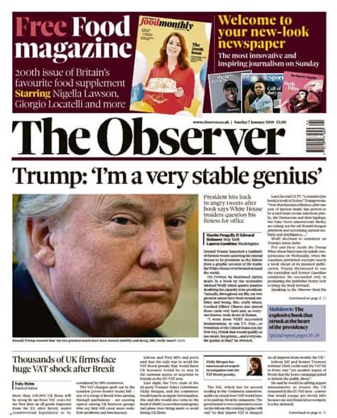 coming  week  tabloid observer observation newspaper front