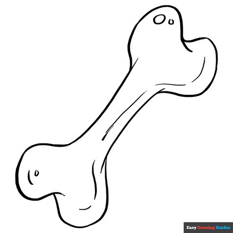 dog bone coloring page easy drawing guides