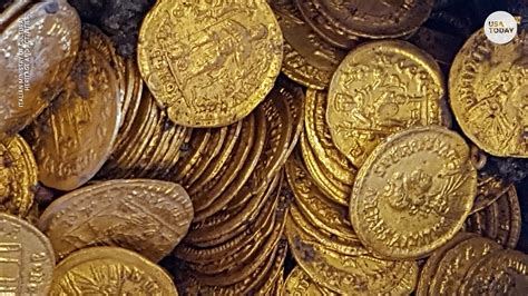 hundreds  rare gold coins   construction site