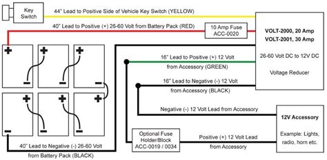 golf cart voltage reducer wiring diagram wiring diagram source