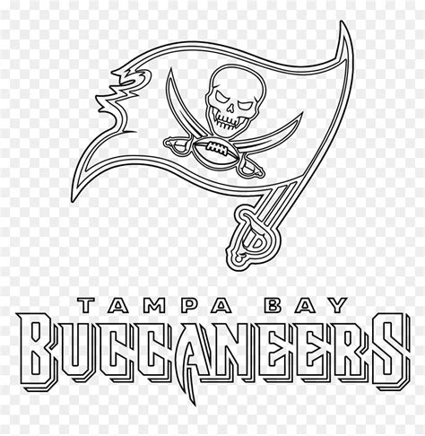 tampa bay buccaneers logo outline outline  tampa bay buccaneers hd png  vhv