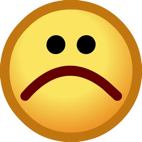 Sad Face Emoticon Png Clipart Best