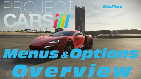 project cars ps main menus options configuration settings overview youtube