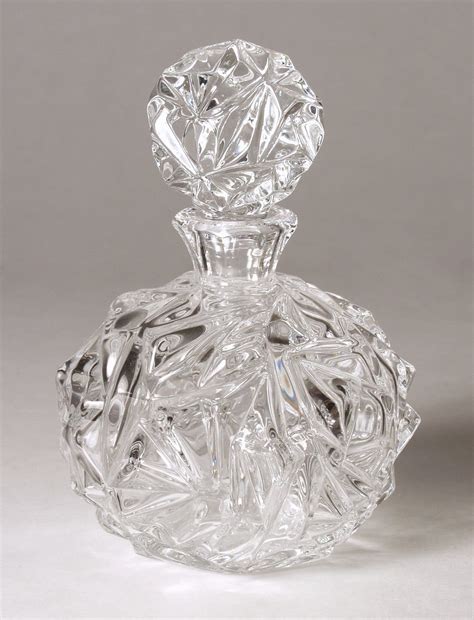 tiffany  perfume bottle faceted crystal