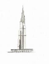Khalifa Burj Tere sketch template