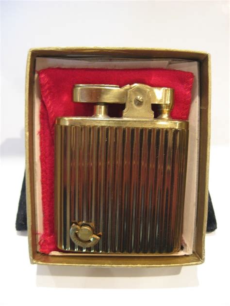 antique vintage musical cigarette lighter  box movement