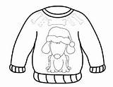 Sweater Ugly Coloring Pages Preview sketch template