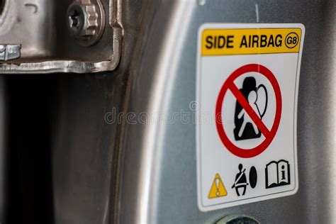 airbag sticker stock image image  information
