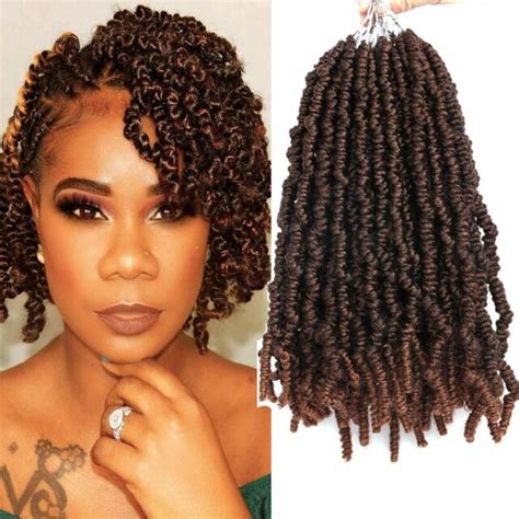 7 Packs 10 Inch Pre Looped Spring Twist Hair Short Curly Passion Twist