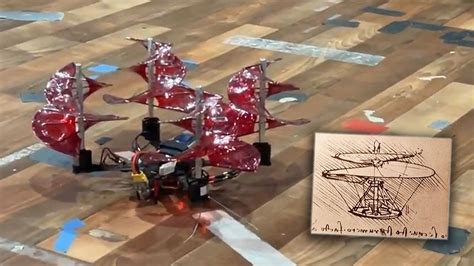 davinci style drone with 600 year old screw rotor design actually flies