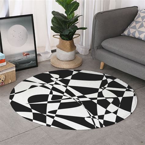 choose  perfect black  white circle rug rug ideas