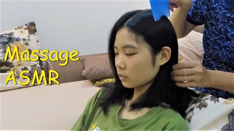 asmr head massage and hair scratching for relaxation massage asmr youtube