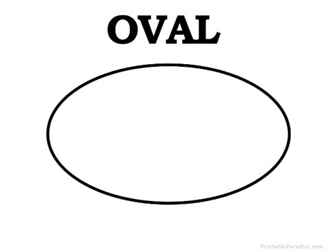 printable oval shape print  oval shape