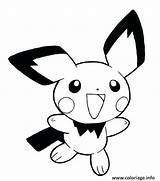 Pichu Pokemon Coloring Pikachu Pages Drawing Para Easy Colouring Printable Color Imagen Book Getdrawings Getcolorings Machu Eve Picchu Clipartmag Step sketch template