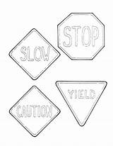 Coloring Road Signs Pages Sign Traffic Printable Stop School Sheets Keep Crossing Sheet Drawing Railroad Kids Winding Print Color Getcolorings sketch template