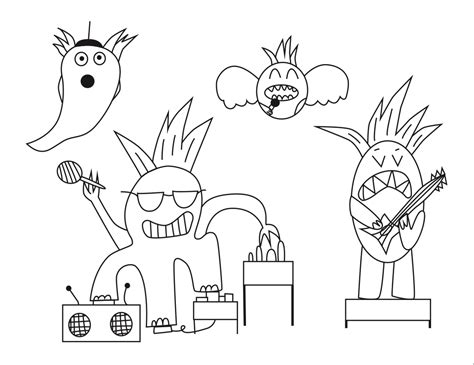 eriks coloring world coloring pages alien coloring pages monster rocks