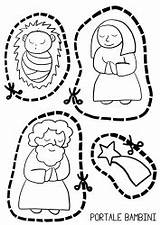 Presepe Ritagliare Presepi Portale Asinello Portalebambini sketch template